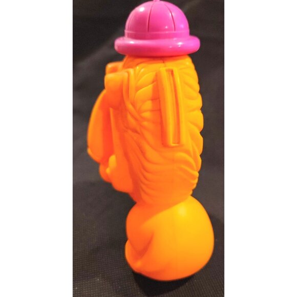 Vintage 1981 Lion Leo Avon Shampoo Bottle Figure With Pink Hat Kitsch - Picture 4 of 8